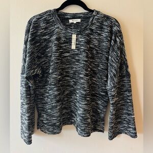 Madewell Gray and White Women's Sweater